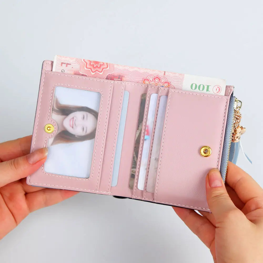 Fashionable Japanese & Korean Small Buckle Wallet for Women