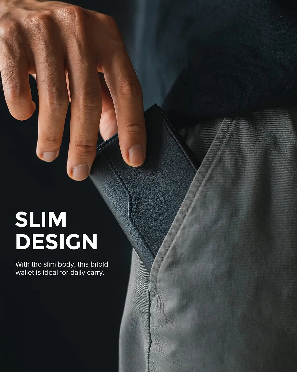 RFID Blocking Automatic Leather Wallet with ID Windows