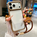Intelligent Camera Touch Button Crystal Clear Phone Case for iPhone 17 Pro Max 16 Pro 17 Air Transparent Shockproof Cover Funda