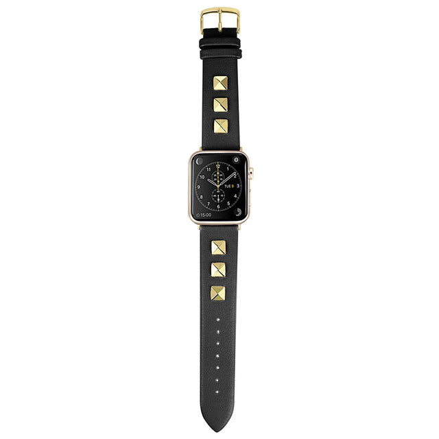 R&z - Genuine Leather Punk Sport Watch Band with Studs