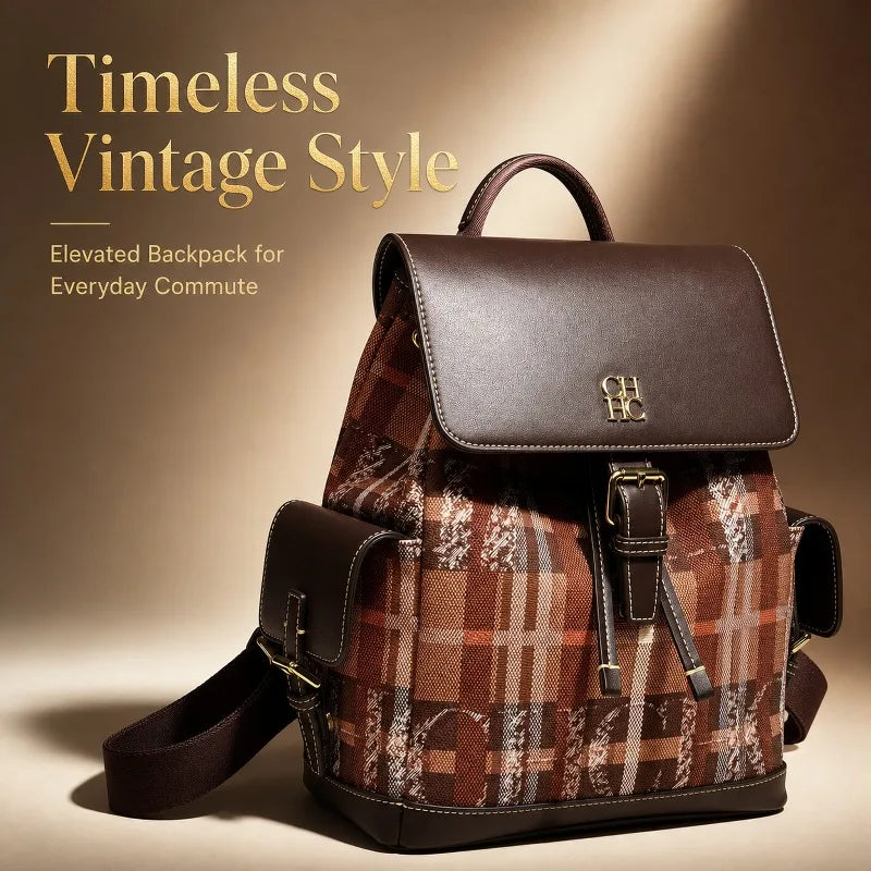 Fashion Color Block Backpack