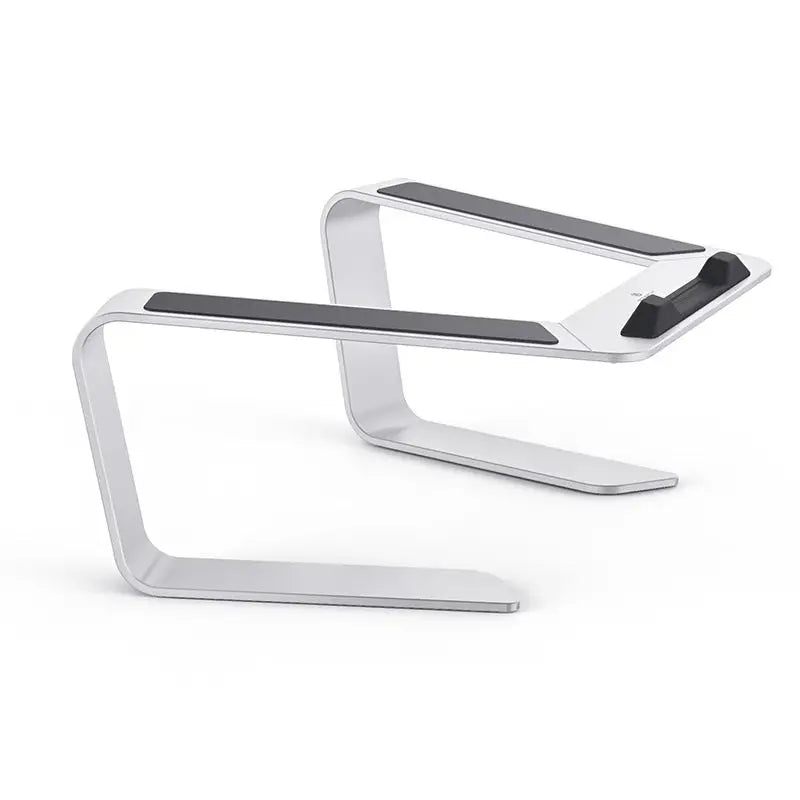 Adjustable Metal Stand for Tablets and Laptops - Silver