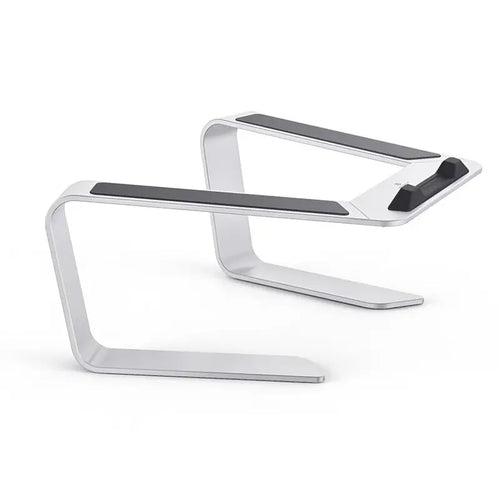 Adjustable Metal Stand for Tablets and Laptops - Silver