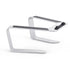 Adjustable Metal Stand for Tablets and Laptops - Silver