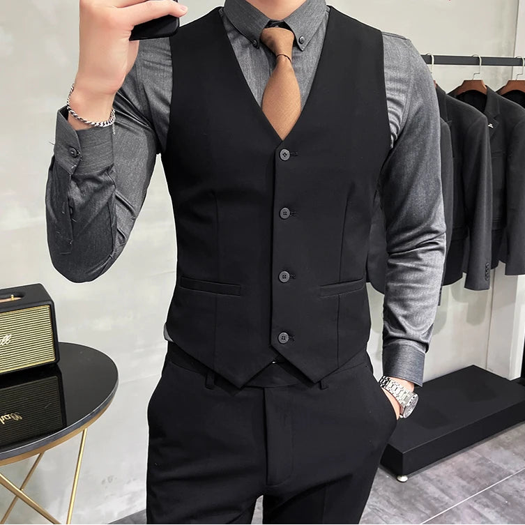 R&z - Casual Business Vest Groom Wedding Suit Party Waist Coat