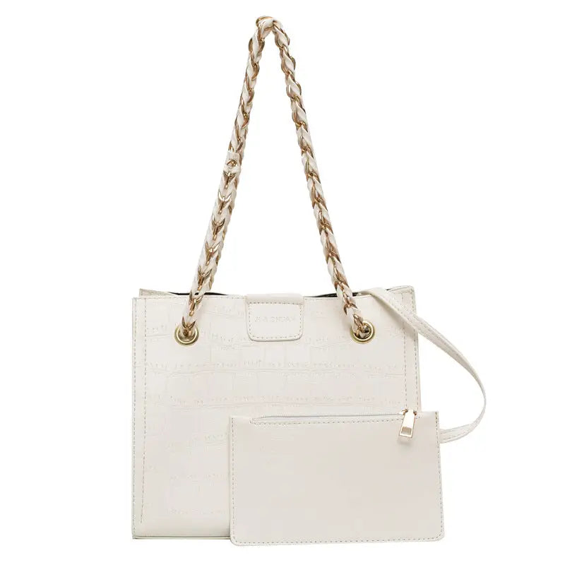 Autumn New 3D Tote Bag Set - Versatile Shoulder Bags - off white - Women’s Bags