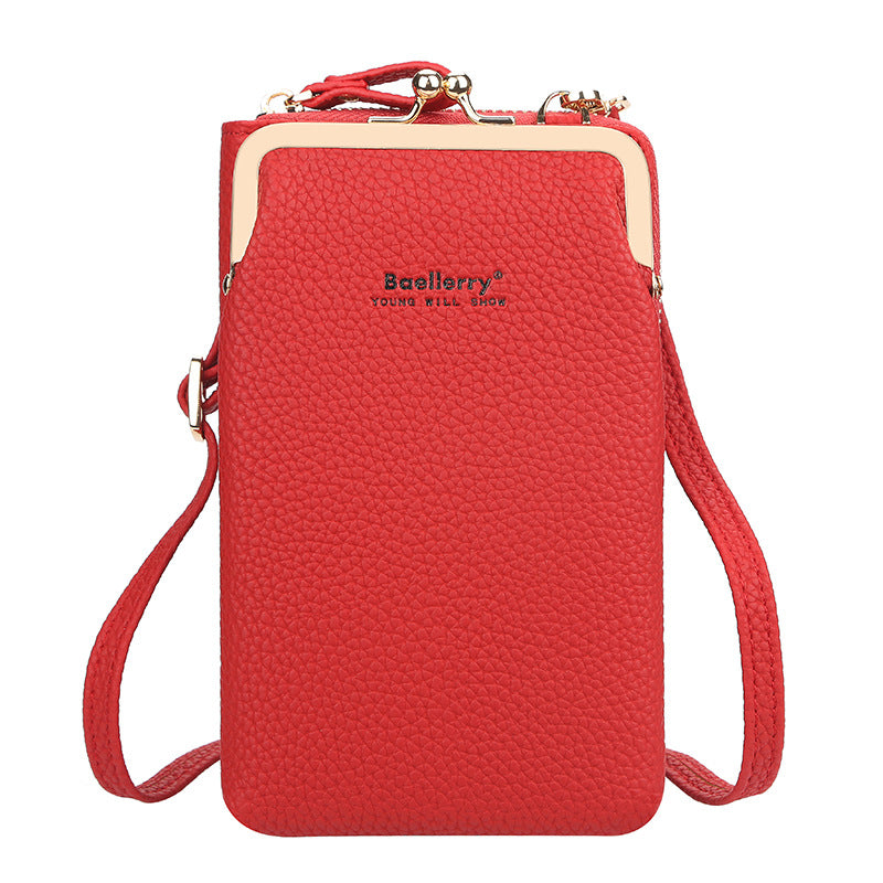 Fashionable Women's Messenger Bag with Lock Wallet