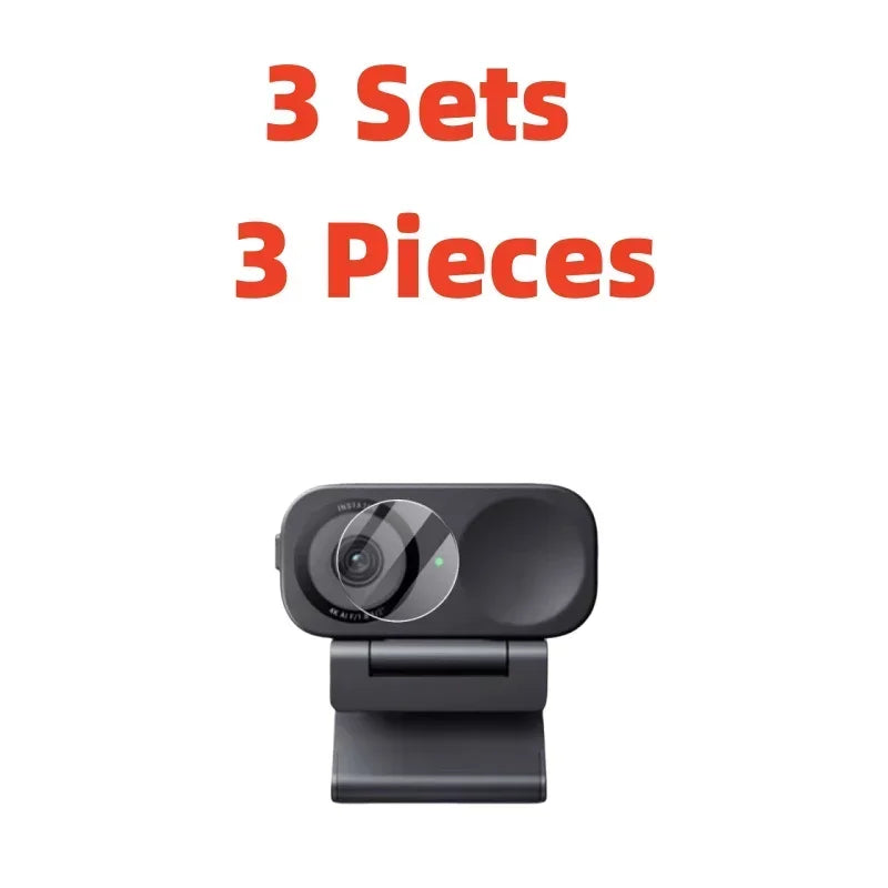 Anti - Shatterproof Hard Tempered Glass Screen + TPU Lens Protector For Insta360 Link 2 Link 2C