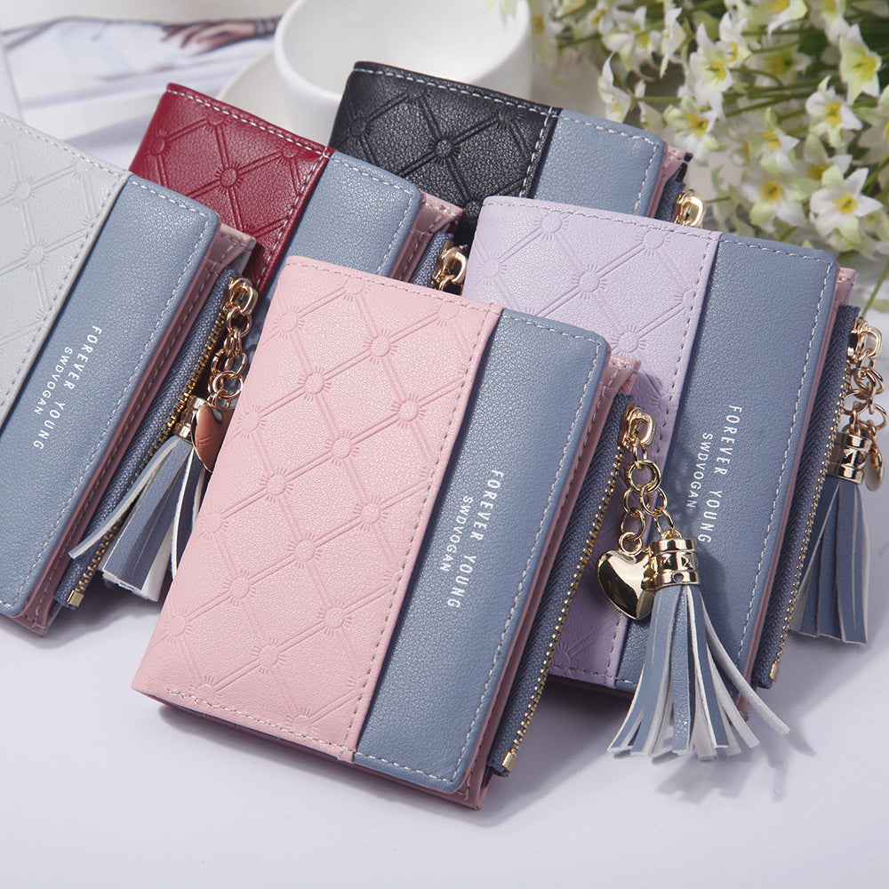 Fashionable Japanese & Korean Small Buckle Wallet for Women