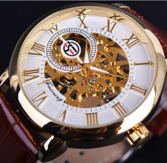R&Z - Men's Hollow Design Mechanical Watch
