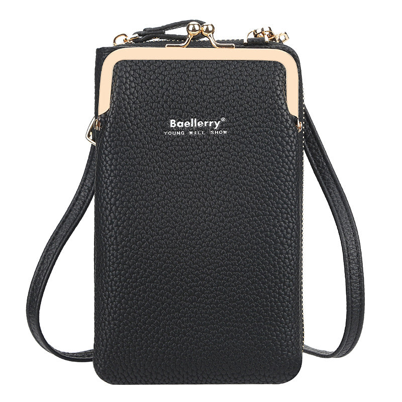 Fashionable Women's Messenger Bag with Lock Wallet