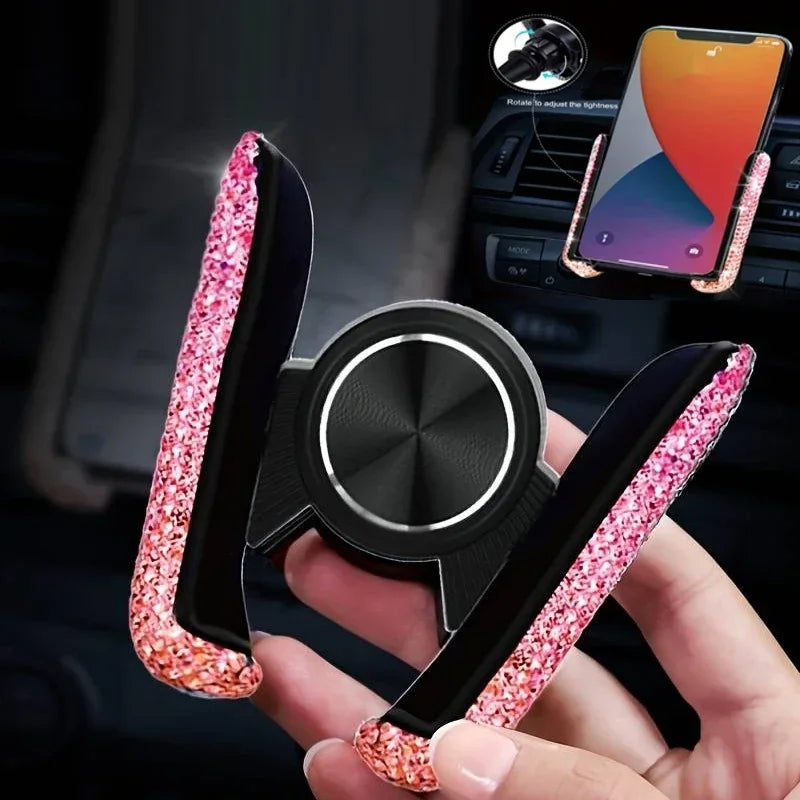 R&z - Phone Holder Women Diamond Crystal