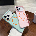 Ultrathin Simple For Magnetic Phone Case For iPhone 11 12 13 14 15 16 17 18 Pro Max Air Wireless Charging Soft Matte Phone Cover