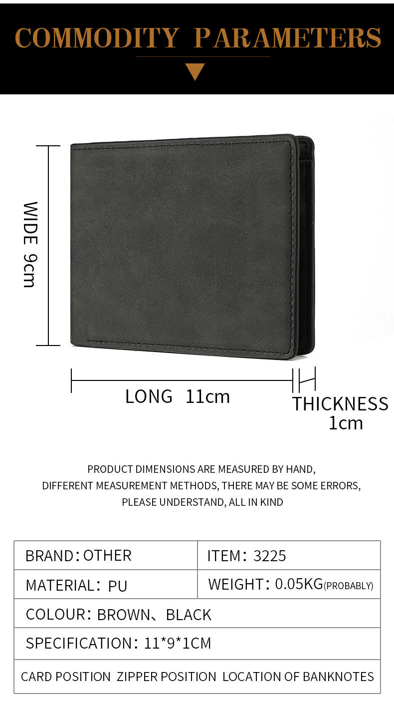 Men's Bifold PU Leather Wallet