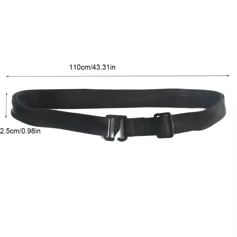 R&z - Nylon Shirt Stays with Anti-Slip Elastic Grip and Adjustable Buckle
