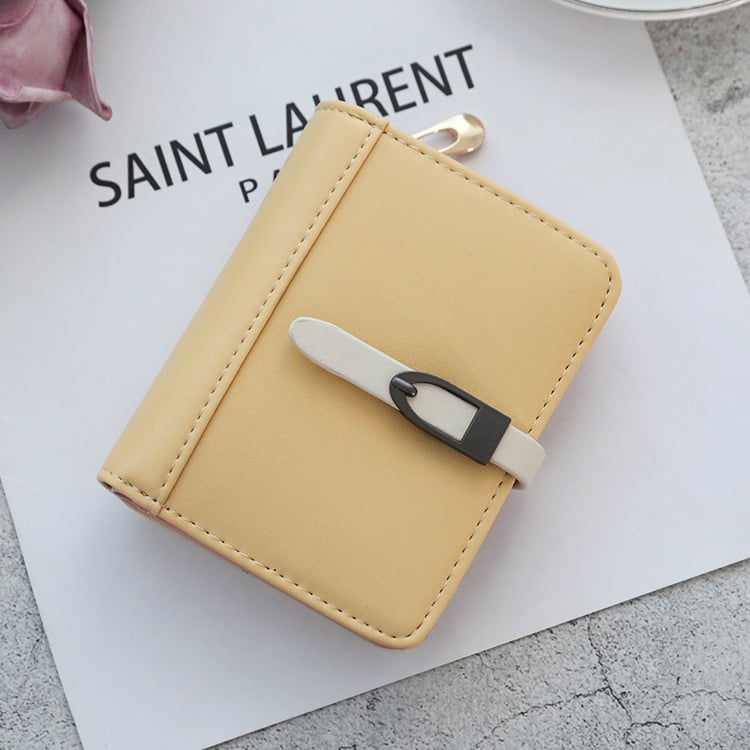 Classic Morandi Folding Card Wallet