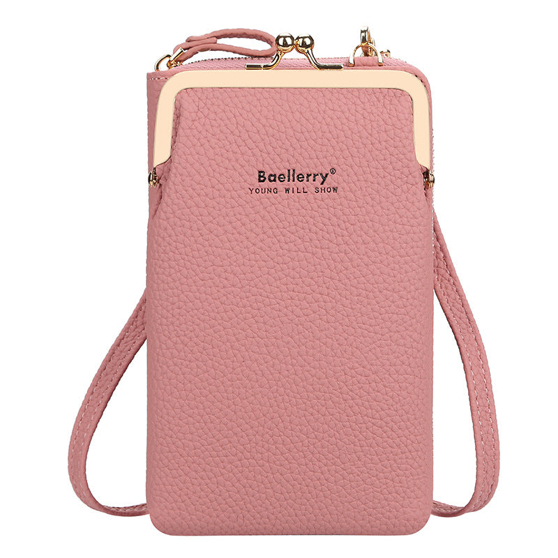 Fashionable Women's Messenger Bag with Lock Wallet