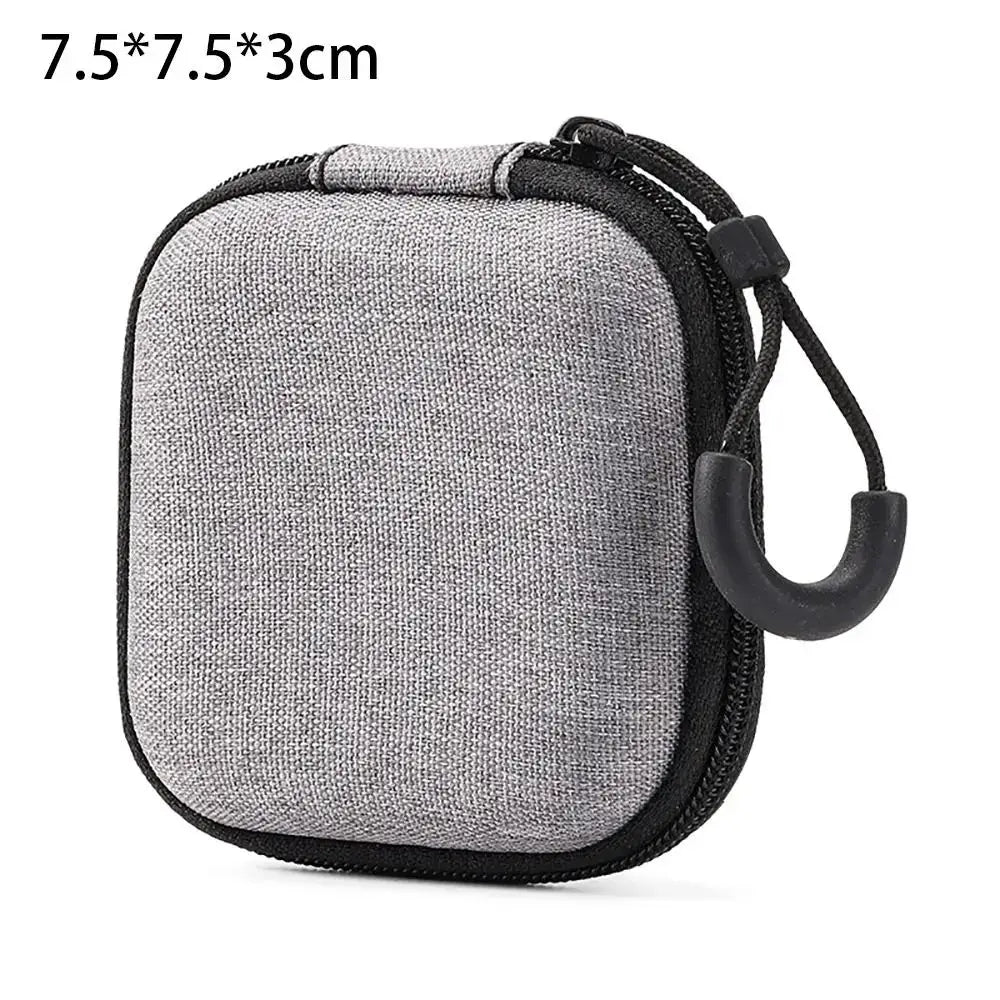 R&z - Bag Pouch Carrying Bag Zipper Earphone Case For Airpod Earphone/Phone/Charging Cable
