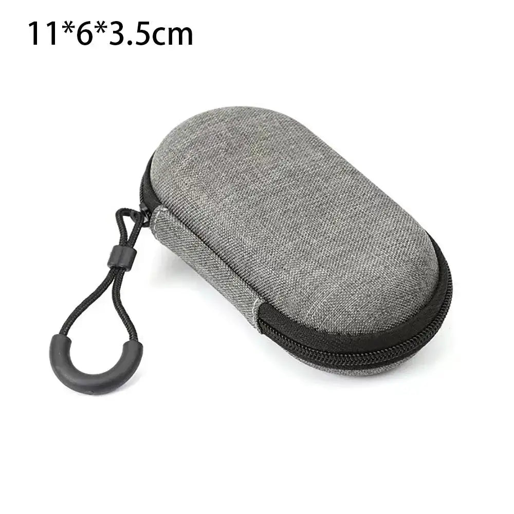 R&z - Bag Pouch Carrying Bag Zipper Earphone Case For Airpod Earphone/Phone/Charging Cable - 11x6x3.5cm