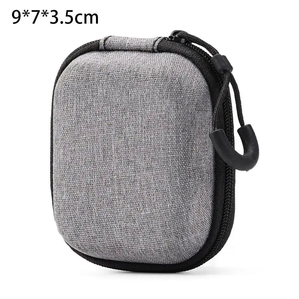 R&z - Bag Pouch Carrying Bag Zipper Earphone Case For Airpod Earphone/Phone/Charging Cable