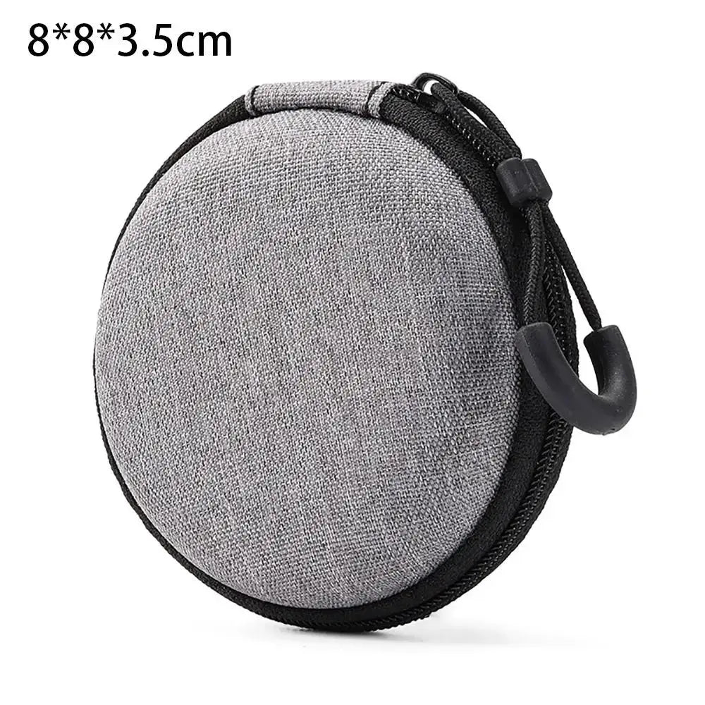 R&z - Bag Pouch Carrying Bag Zipper Earphone Case For Airpod Earphone/Phone/Charging Cable - 8x8x3.5cm
