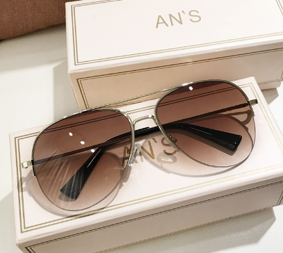 R&z - Sunglasses with Semi-Framed Edge Design