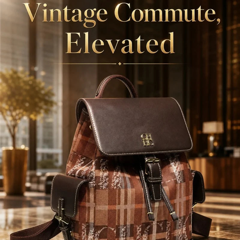 Fashion Color Block Backpack