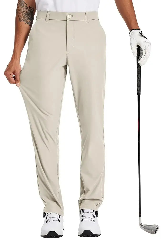 R&z - Stretch Work Dress Pants Slim Straight Lightweight Quality Business Trousers Casual Suit Pants