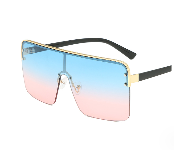 R&Z - Oversized Sunglasses with One-Piece Lenses