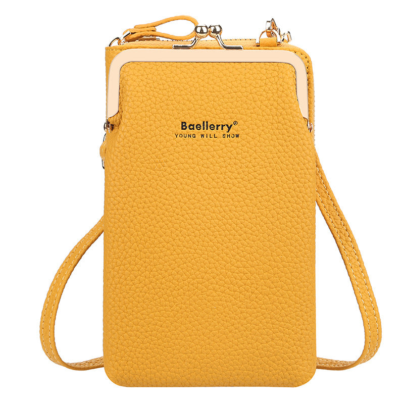 Fashionable Women's Messenger Bag with Lock Wallet