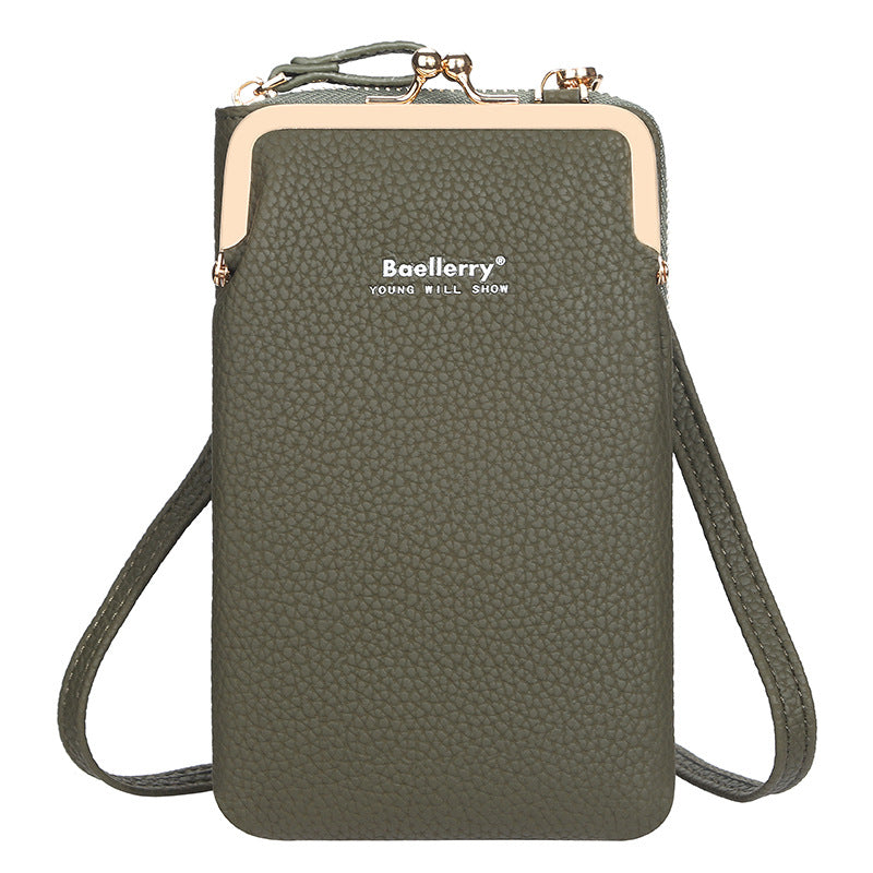 Fashionable Women's Messenger Bag with Lock Wallet