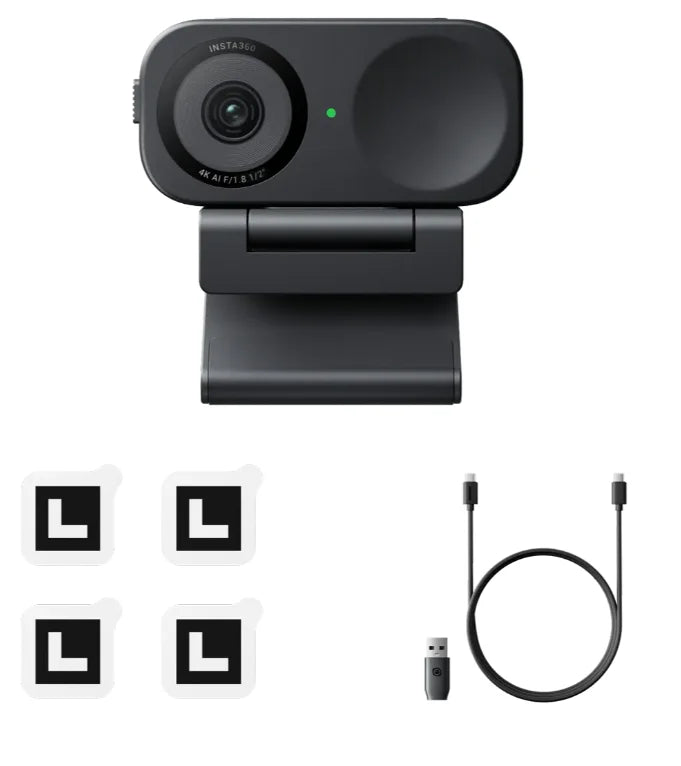 Webcam For Insta360 Link 2C Link2 Link Webcam 4K Webcam AI Tracking Noise-Canceling Gesture Control 4K30fps
