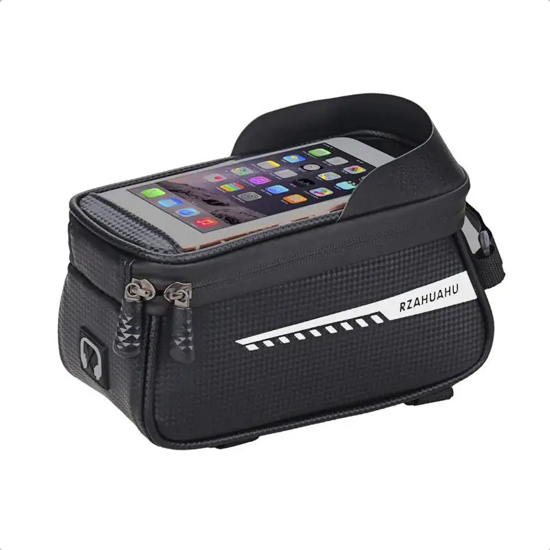 R&z - Bicycle Front Beam Bag Front Tube Cycling Bag Bicycle Waterproof Phone Case Holder