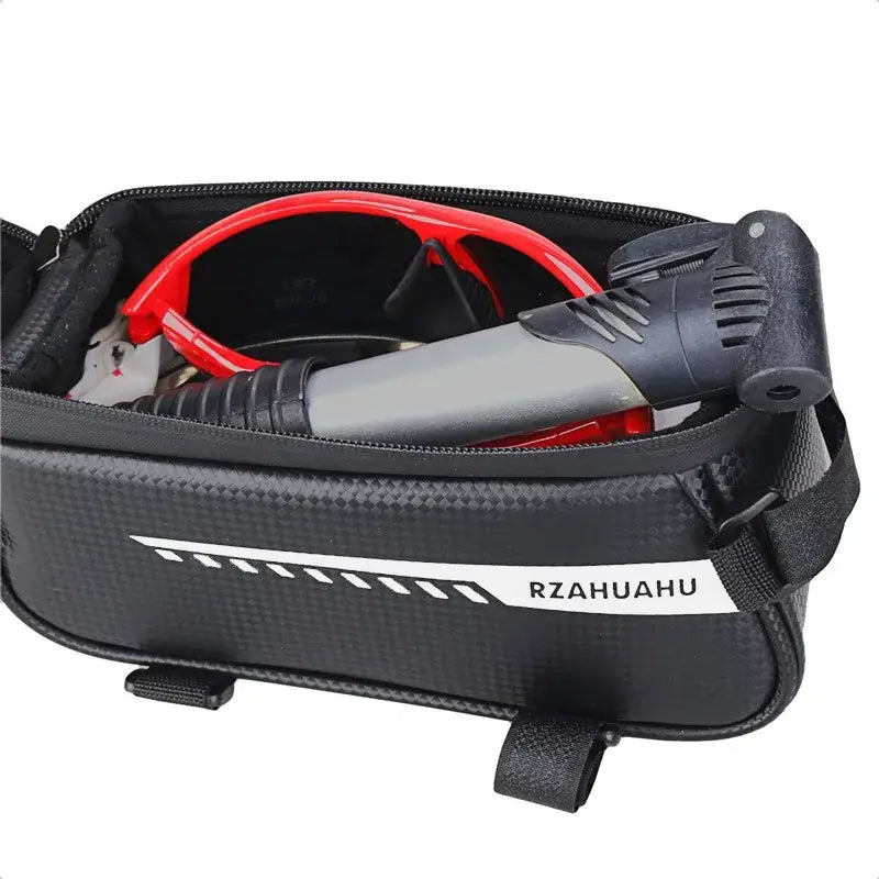 R&z - Bicycle Front Beam Bag Front Tube Cycling Bag Bicycle Waterproof Phone Case Holder