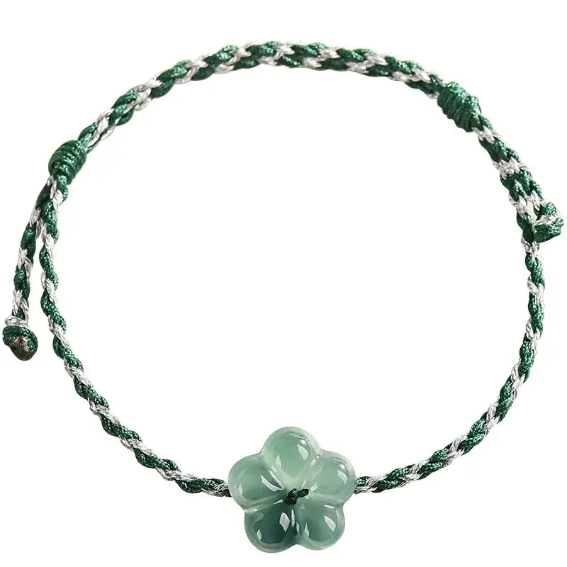 Burmese Jadeite Flower Bracelet Natural Jade Charm Fashion Accessories Vintage Gifts for Women Talismans Luxury Bangle