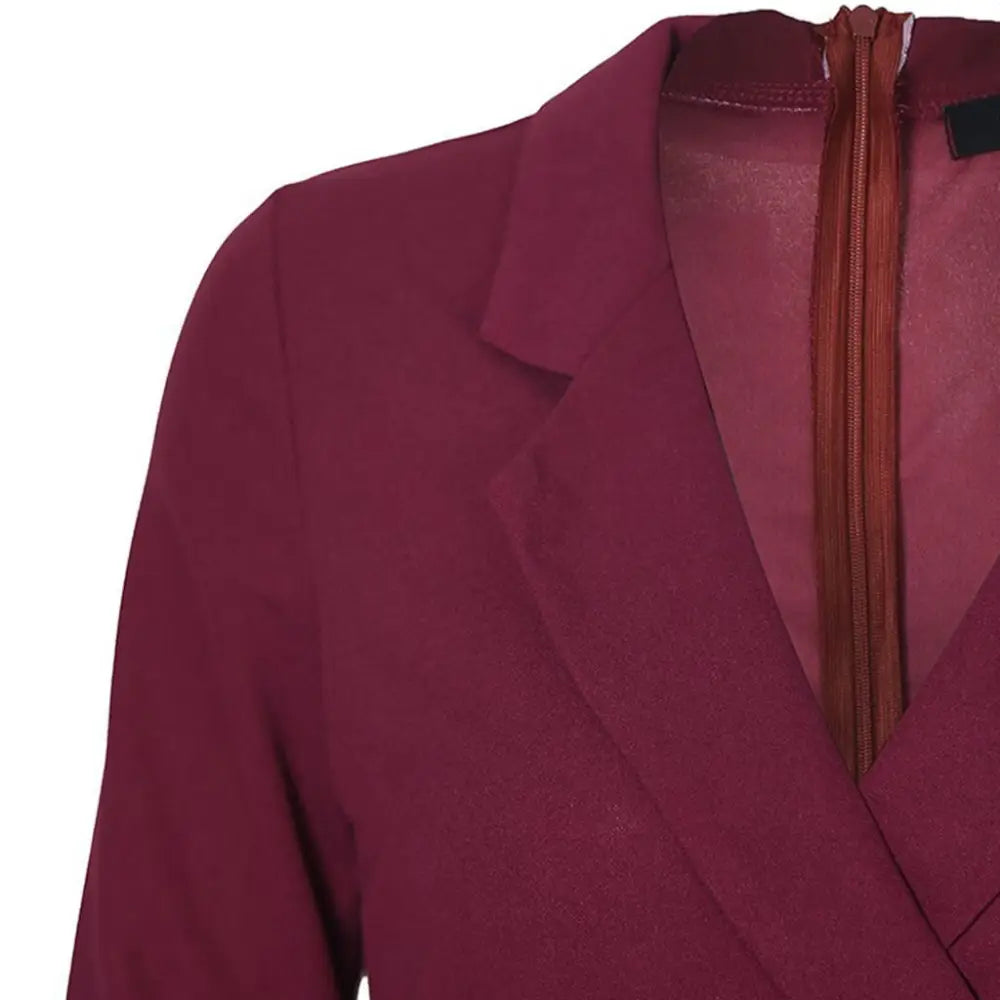 Buttoned Long Sleeve Bodycon Dress for Work (In Stock)