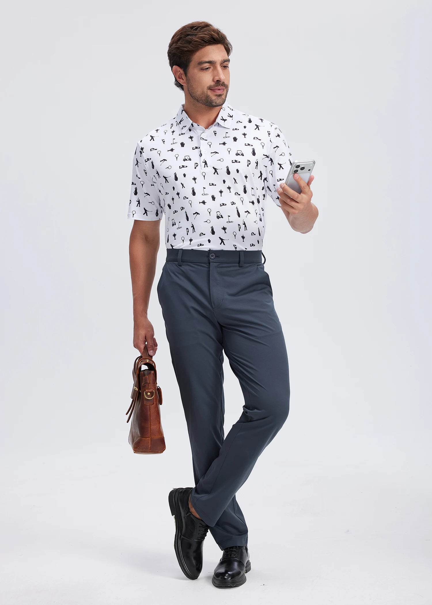 R&z - Stretch Work Dress Pants Slim Straight Lightweight Quality Business Trousers Casual Suit Pants