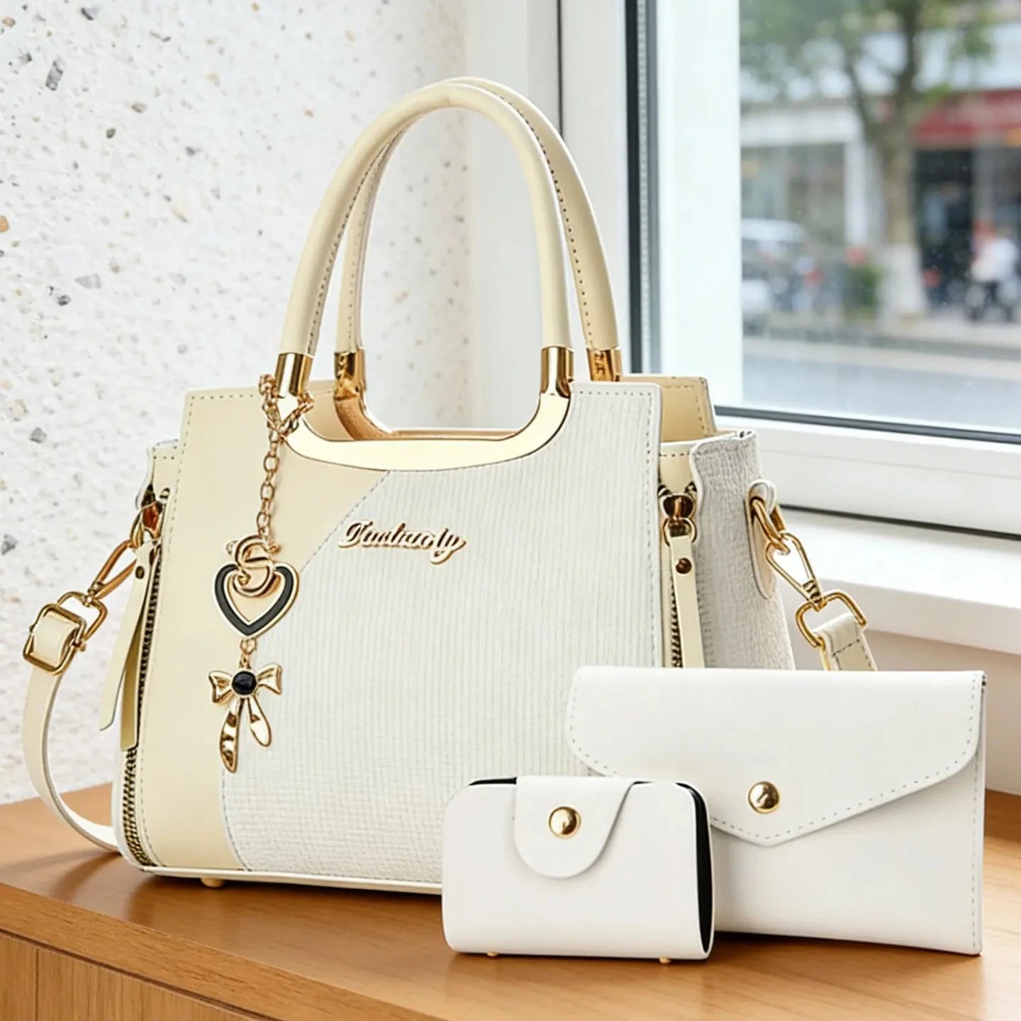 Elegant Women's Handbag Set, Multi-Color Messenger Bags, Casual PU Material, Perfect for All Seasons, Ideal Gift for Mothers Day