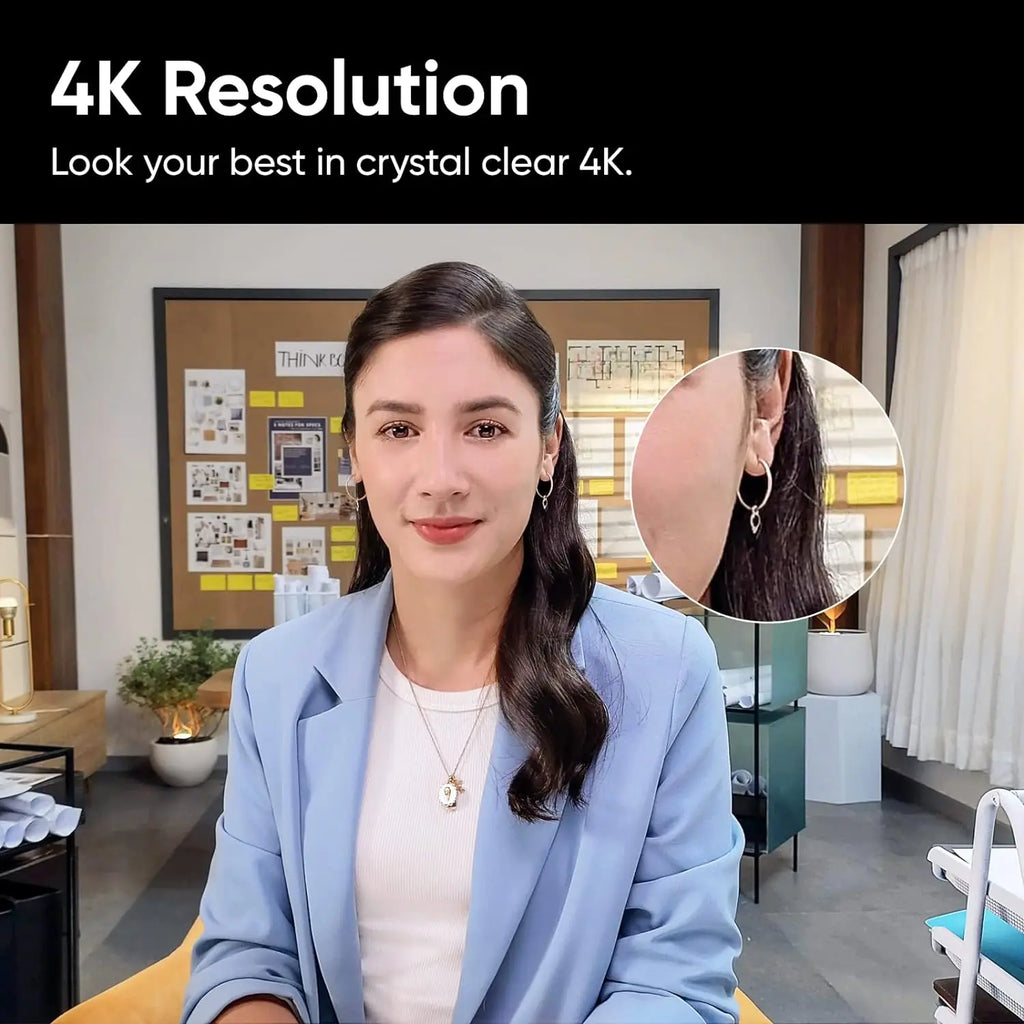 Insta360 Link Official Sticker Kit - PTZ 4K Webcam With 1/2" Sensor AI Tracking Gesture Control HDR Noise-Canceling Microphones