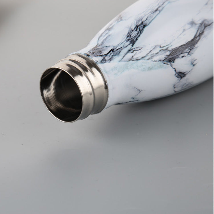 R&z - Stainless Steel Marble Sport Bottle