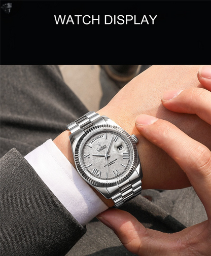 R&amp;Z Cadisen Automatic Men’s Luxury Watch – Silver