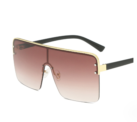R&Z - Oversized Sunglasses with One-Piece Lenses