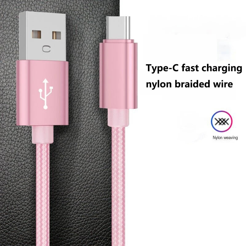 R&z - Type C  Nylon Braided Data Cable Charger For Huawei Samsung Android