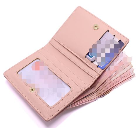 Korean Letters Slim Lightweight Wallet