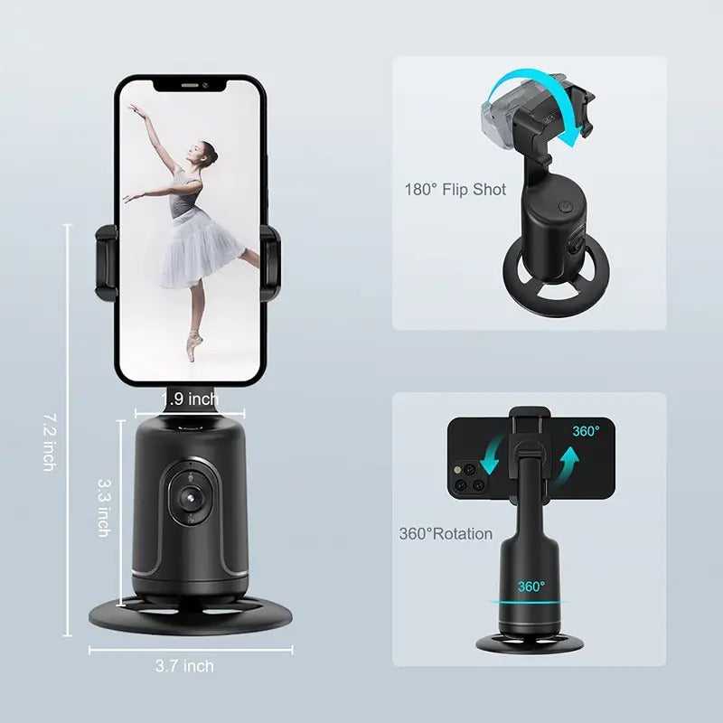 360° AI Face Tracking Phone Bracket Stabilizer
