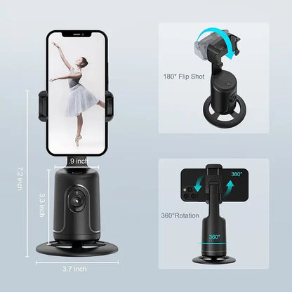 360° AI Face Tracking Phone Bracket Stabilizer