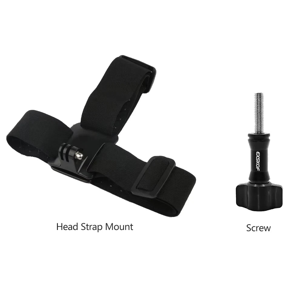 R&z - Kit Head Strap Chest Strap Mount Adjustable Holder for GoPro Phone DJI Osmo SJCAM AKASO insta360