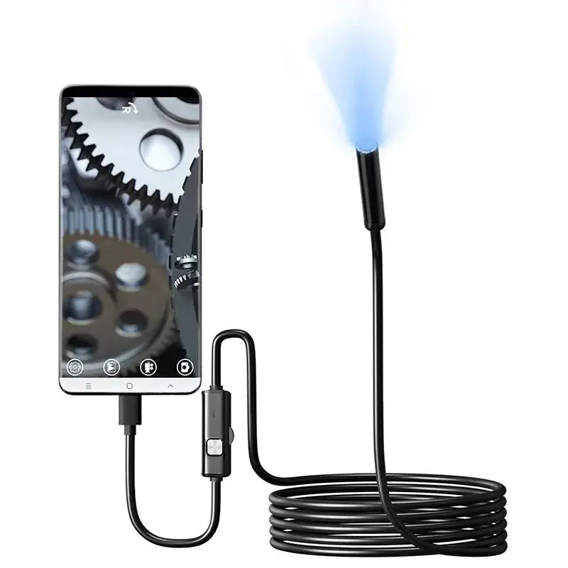 R&z - Camera IP67 Waterproof 6 LEDs Adjustable USB Android Flexible Inspection Borescope Cameras for Phone PC