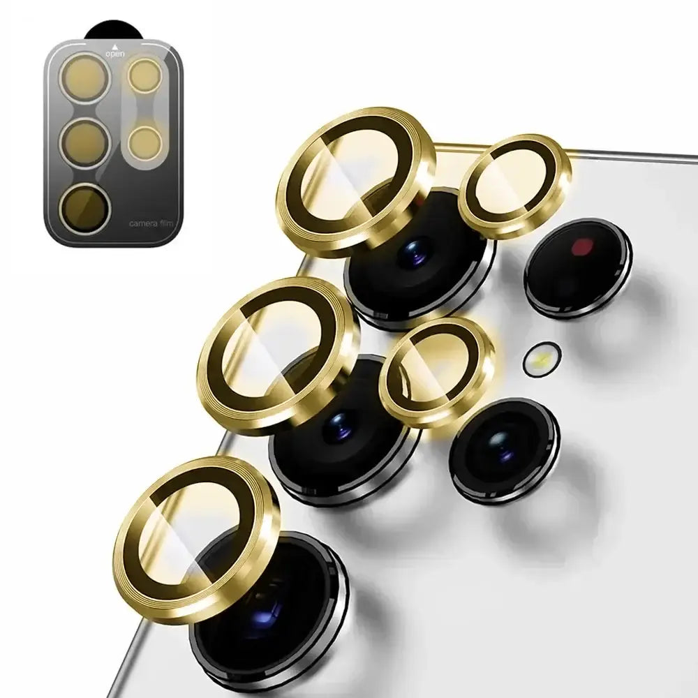 Camera Lens Protector For Samsung S25 S26 Ultra S24 S23 S22 Ultra Case Tempered Glass Film Titanium Alloy Ring Phone