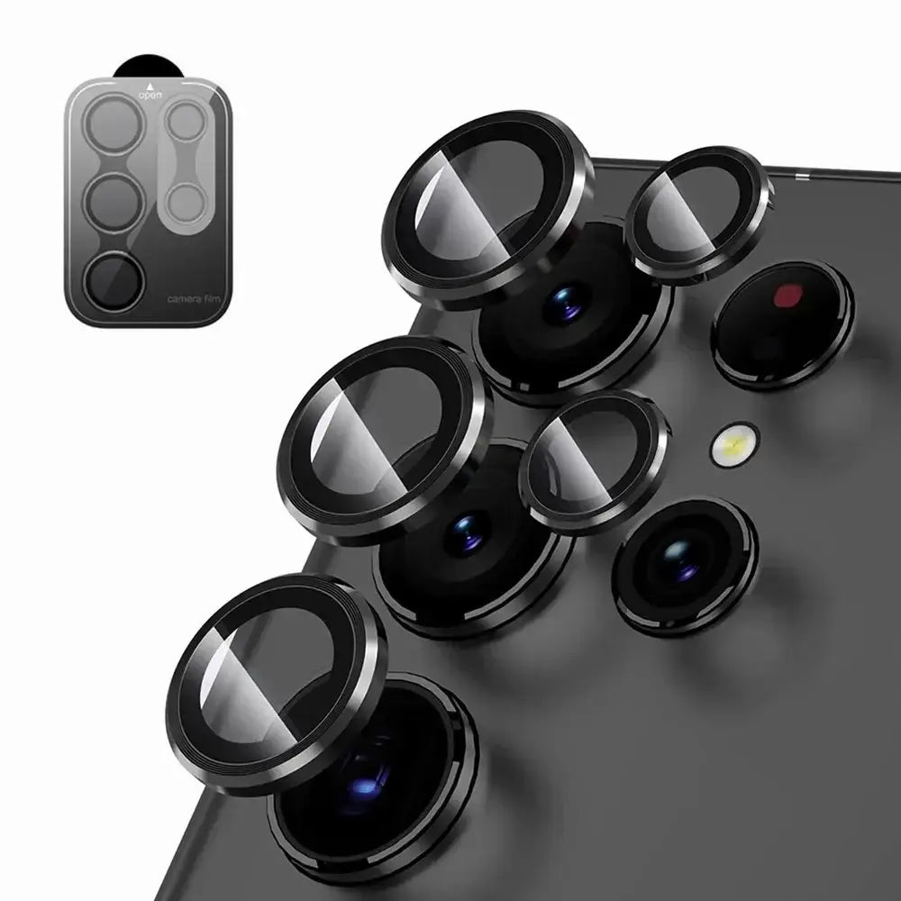 Camera Lens Protector For Samsung S25 S26 Ultra S24 S23 S22 Ultra Case Tempered Glass Film Titanium Alloy Ring Phone